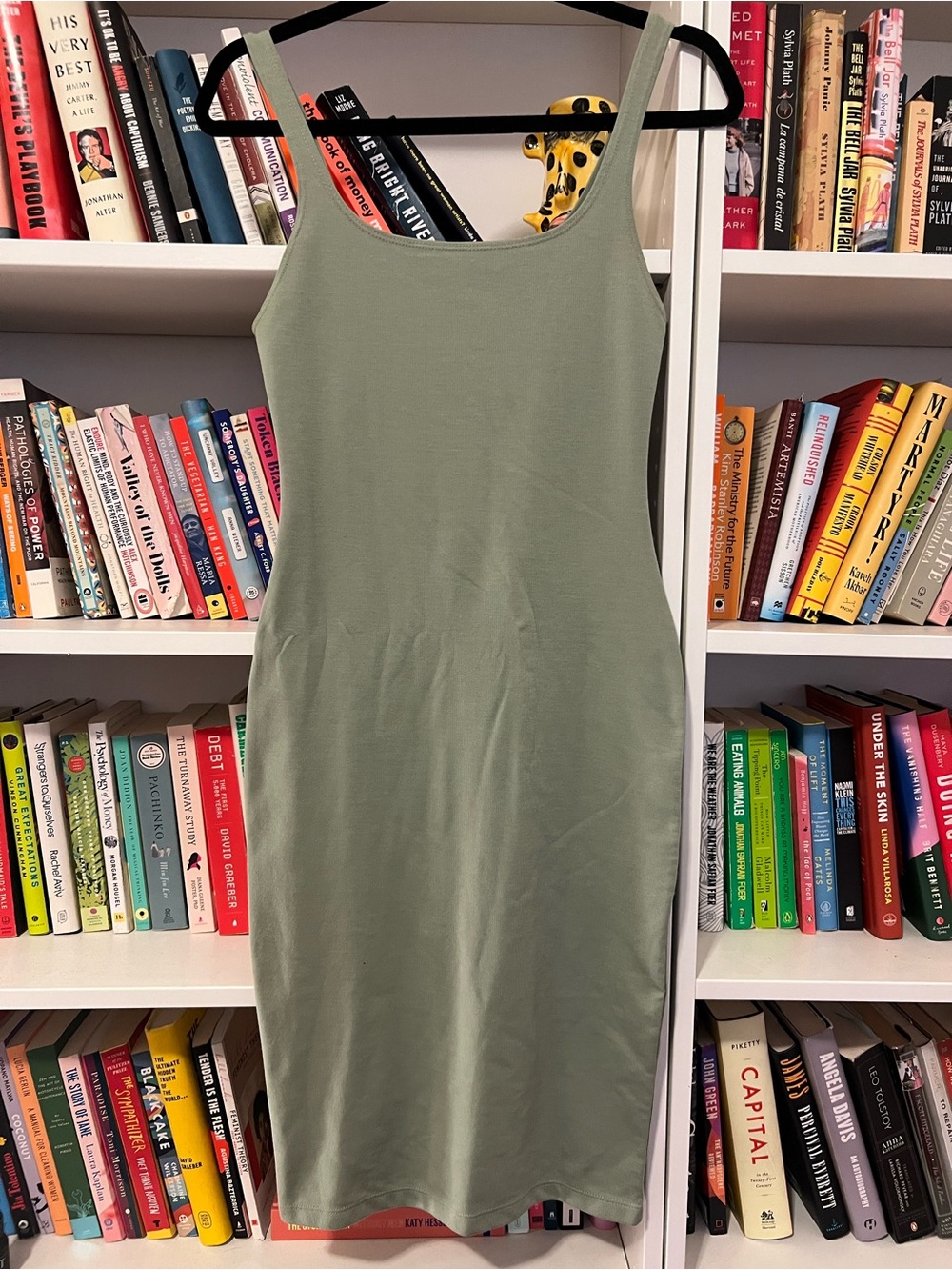Olive Green Midi Tank Dress